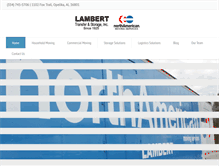 Tablet Screenshot of lamberttransfer.net
